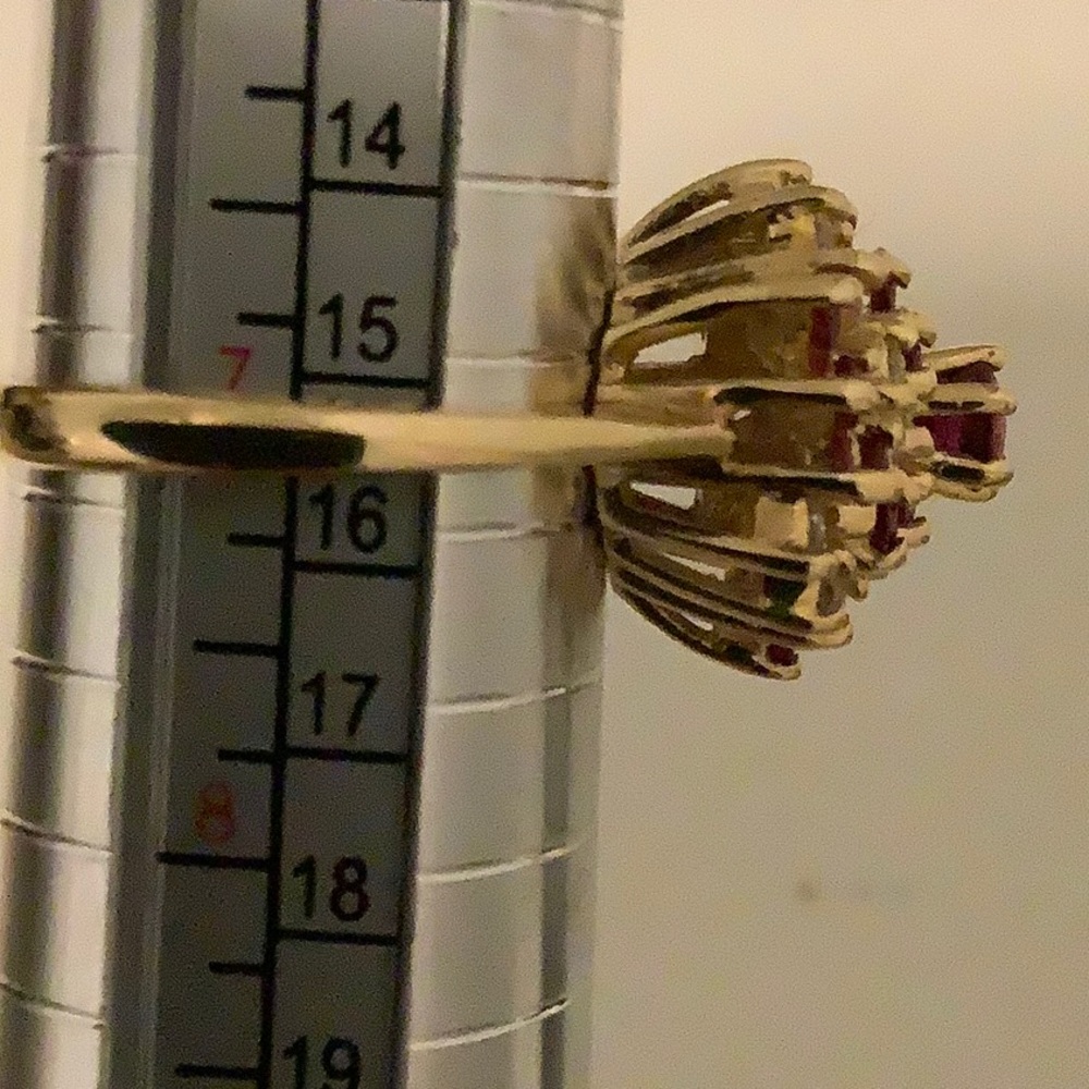 Ruby and diamond ring - Picture 4 of 5